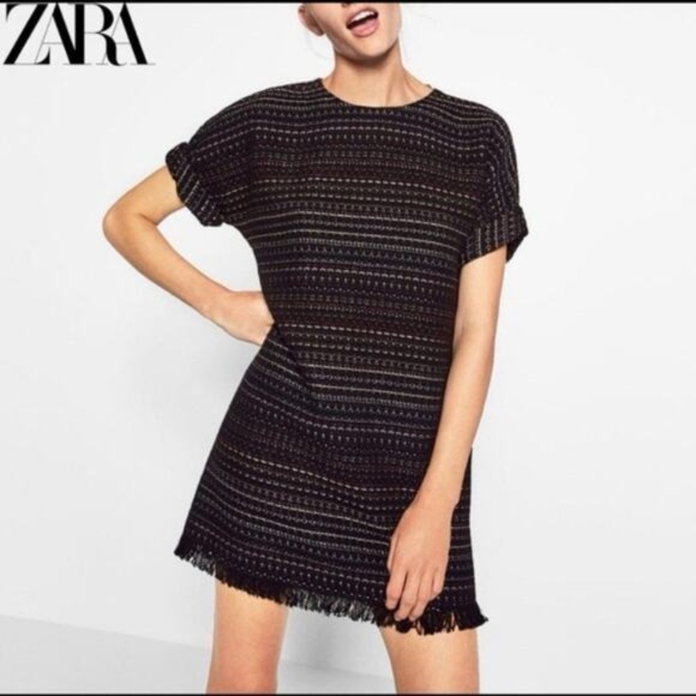 Zara Tweed Mini Dress